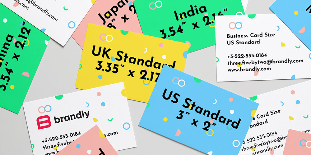 Standard Business Card Sizes Free Templates Brandly Blog
