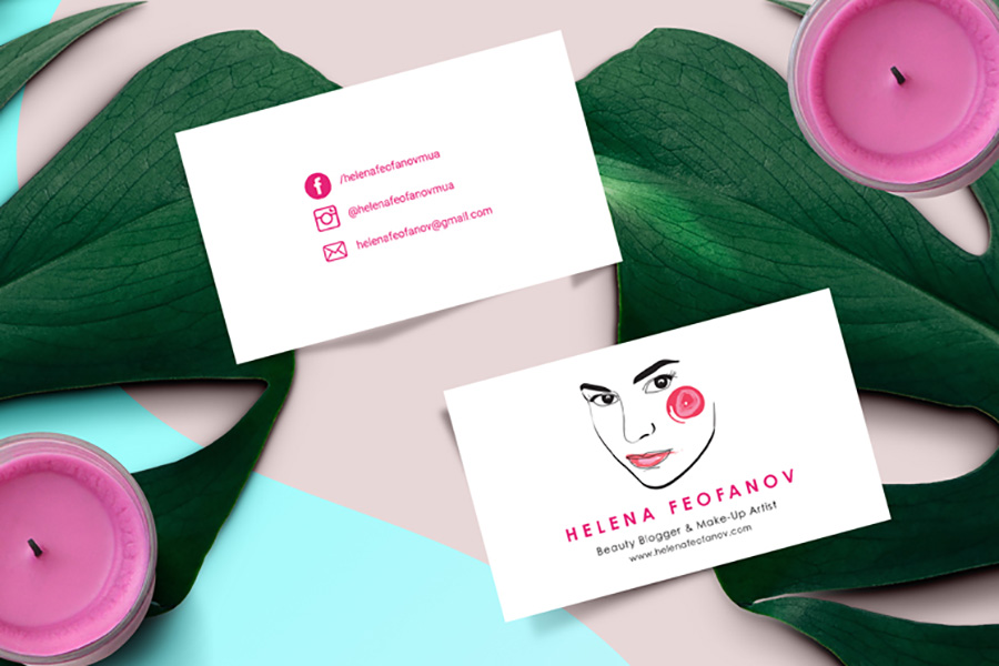 Business Cards With Social Media Icons