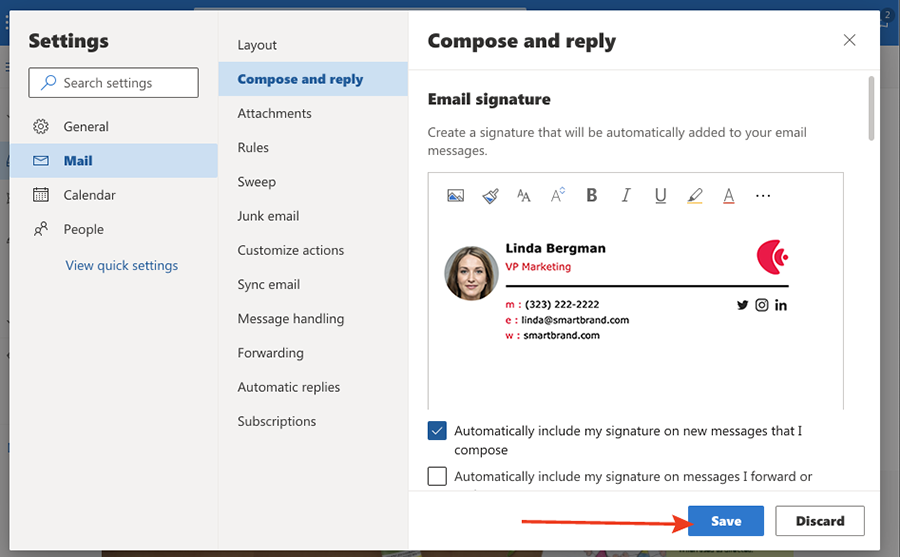 How to Add or Change an Email Signature in Outlook | Brandly Blog